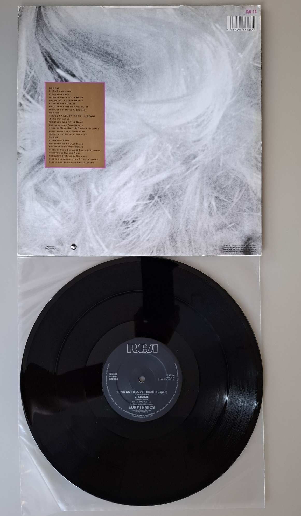 EURYTHMICS - SHAME 12" MAXI