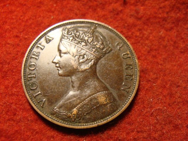 Hongkong bronz 1 cent 1876