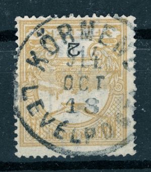1900 turul KÖRMEND / LEVÉLPOSTA bélyegzés Vas | Gudlin E3.20 / 20p (e64)