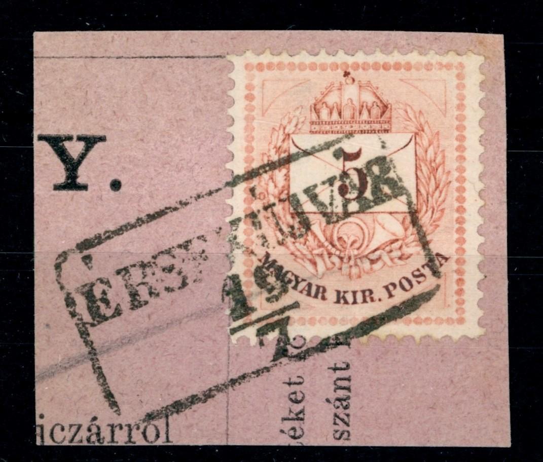 1874 krajcáros ÉRSEKÚJVÁR bélyegzés Nyitra Slovakia Gudlin B2.6 / 250p (e56)