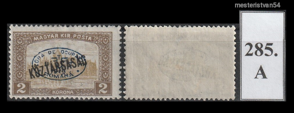 1919.Debrecen -Román megszállás (II.) November 21. A-285
