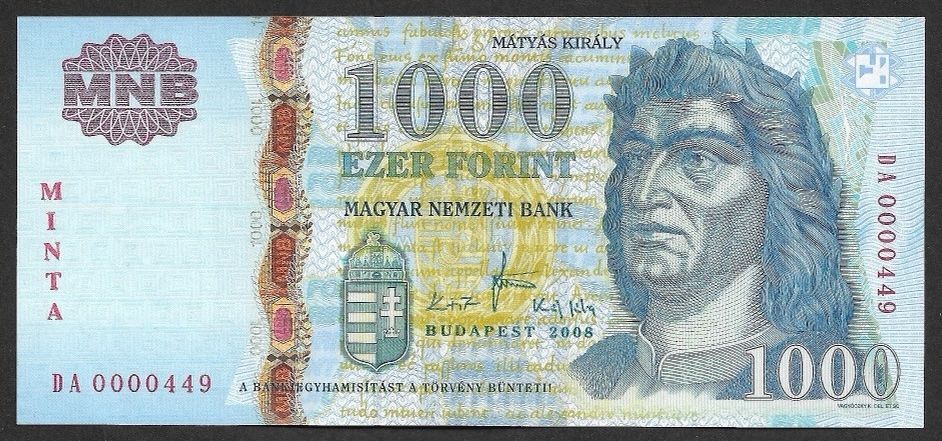MINTA 1000 forint 2008 DA UNC