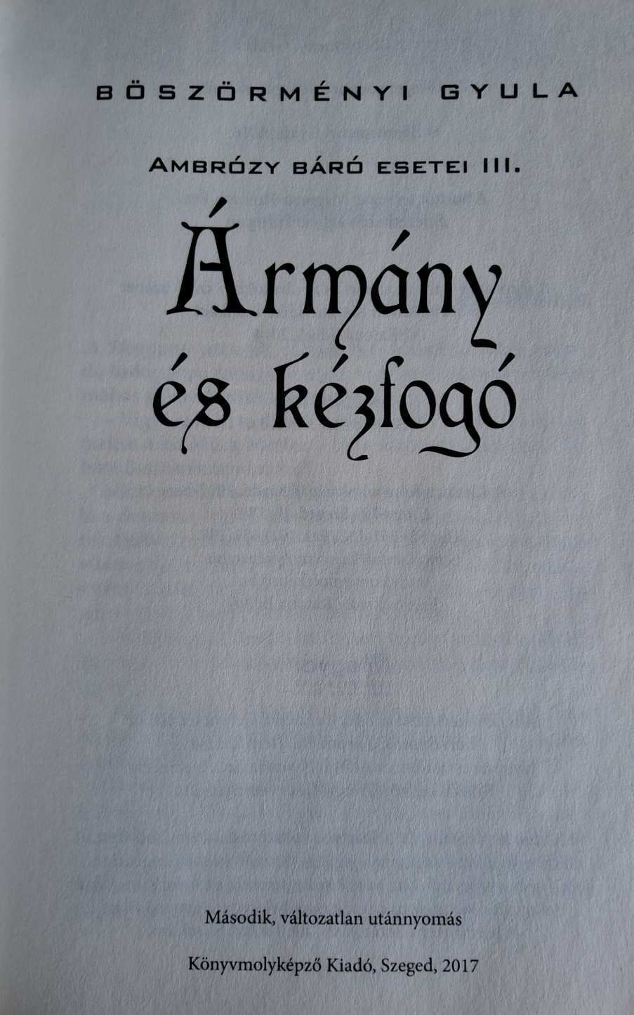Ármány és kézfogó