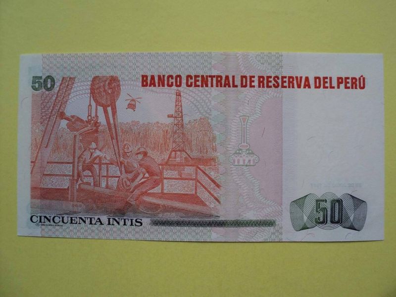Peru,50.- Intis, 1987. UNC.
