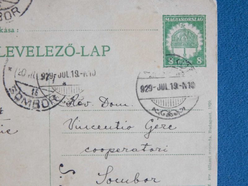 Levelezőlap 1929-ből