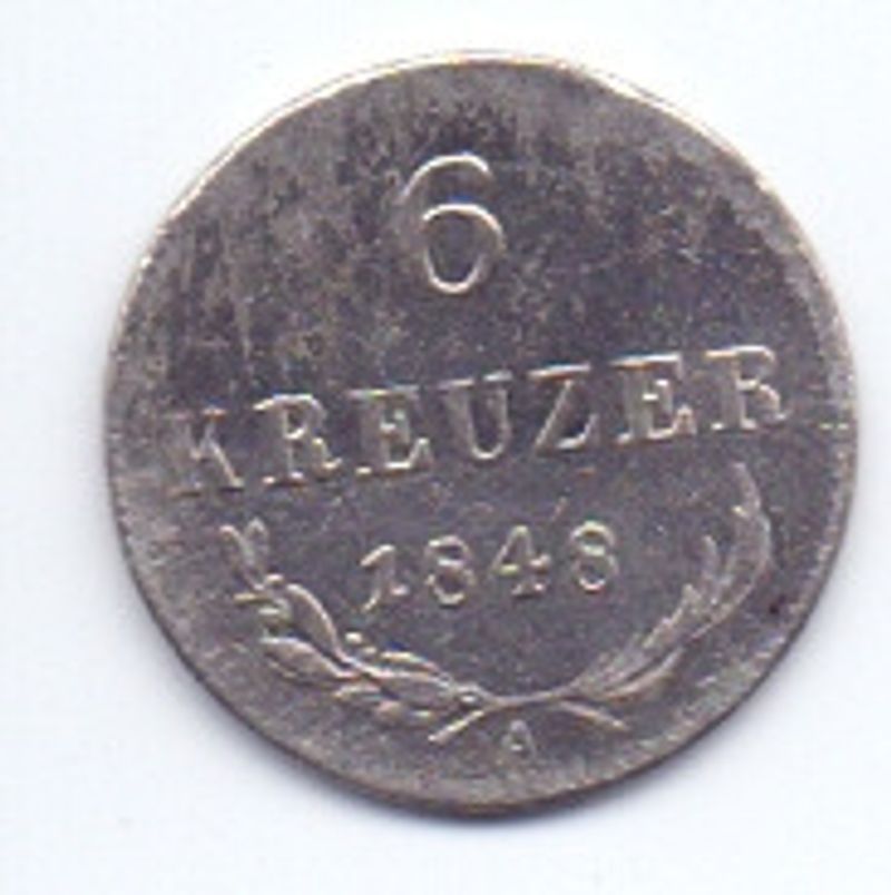 6 kreuzer 1848 A