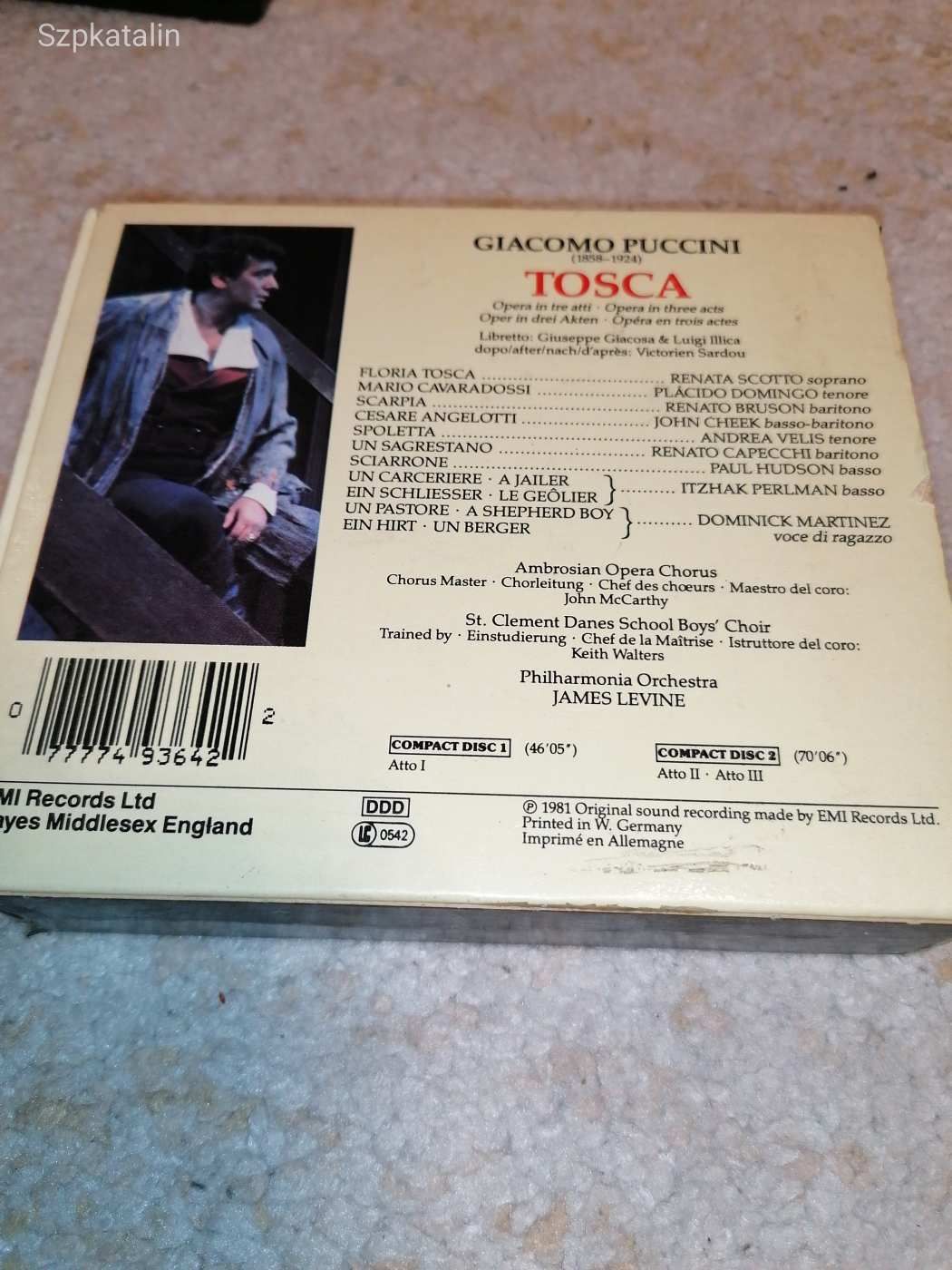 CD - Puccini - Tosca (2cd, Scotto, Domingo)