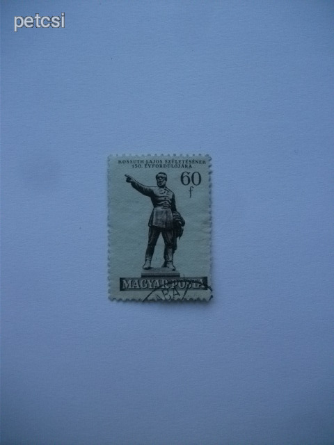 Magyar bélyeg Kossuth Lajos 60 f 1952 1 Ft