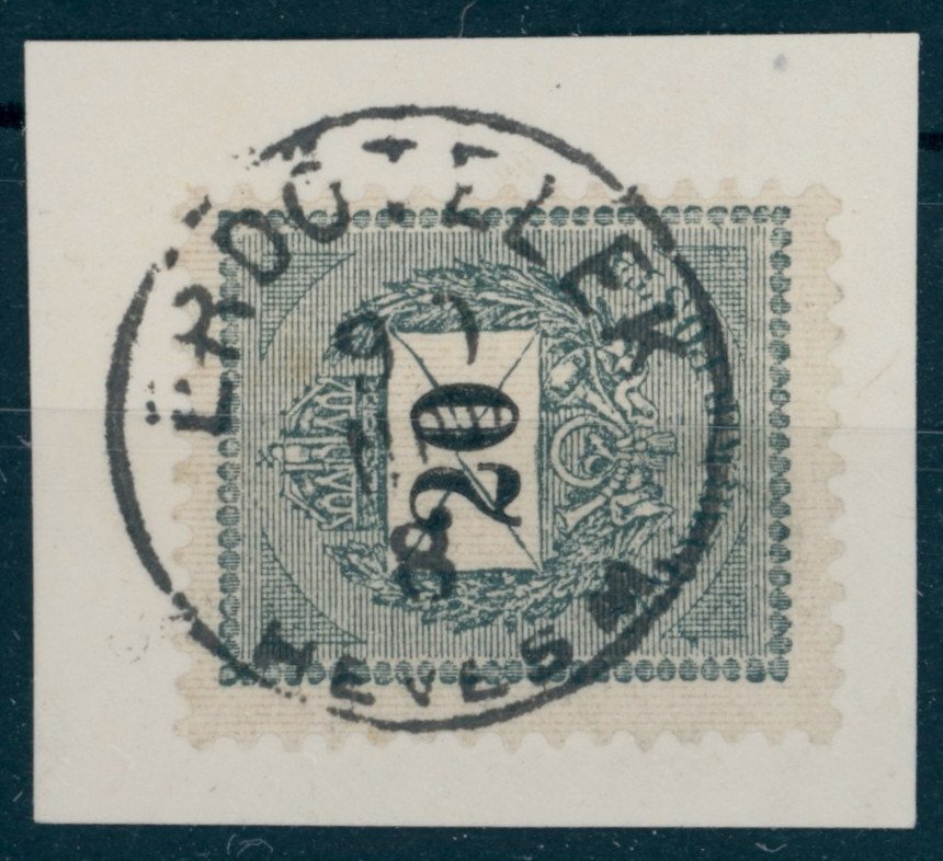 1898 krajcáros ERDŐTELEK / HEVES M. bélyegzés Gudlin E3.70 / 70p  (e71)