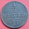 1/2 krajcár 1851 B