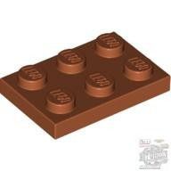 Lego Plate 2x3, Dark orange