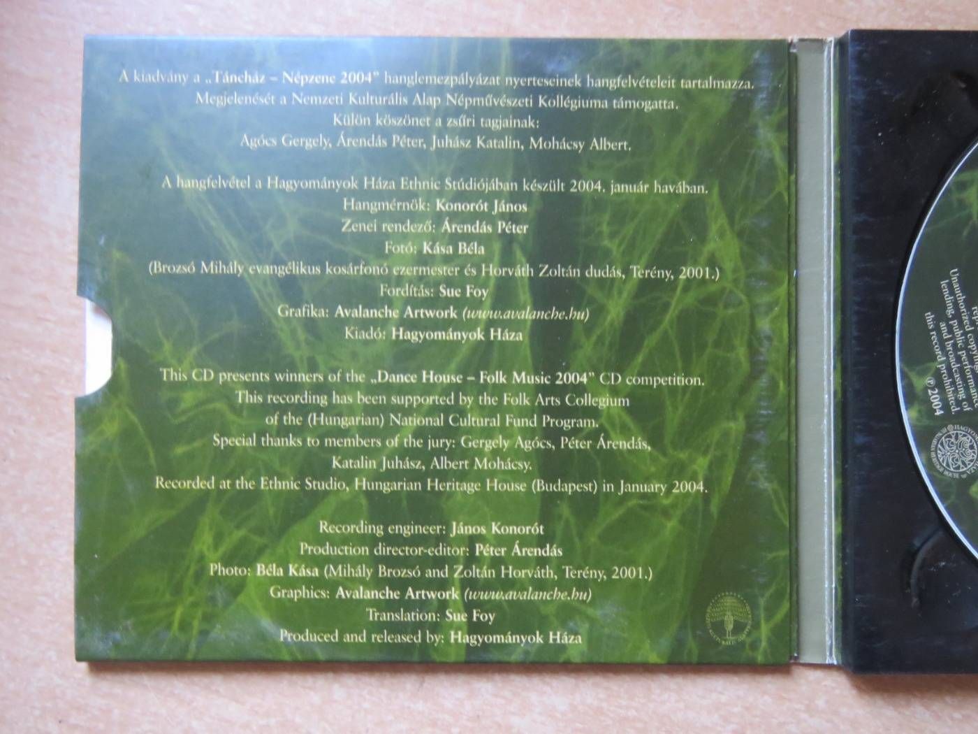 Táncház - Népzene 2004 CD (J)