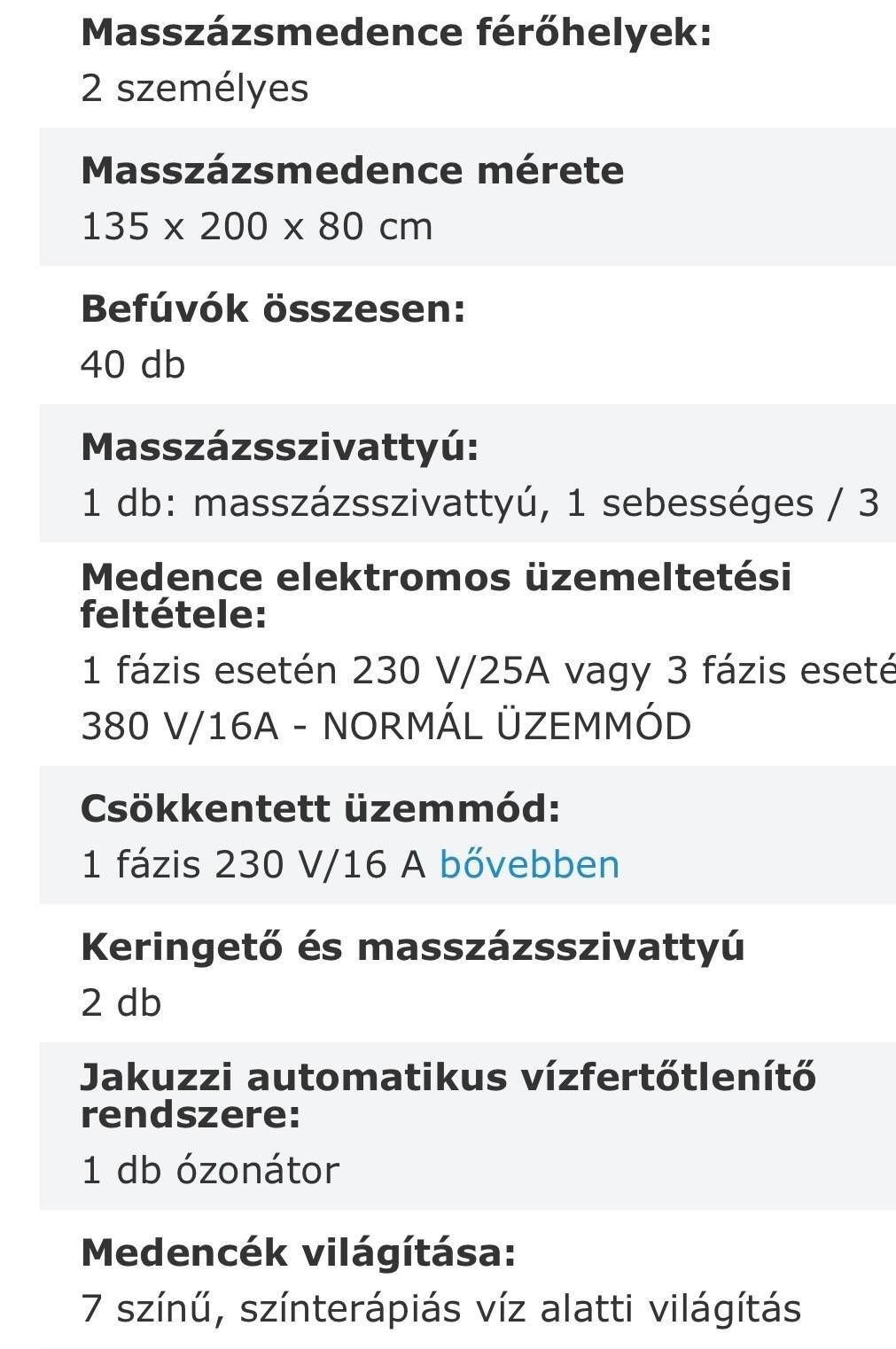 Jacuzzi Hidromasszázs Kültéri