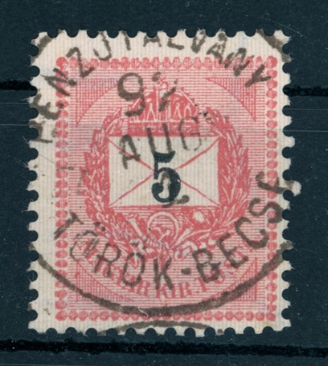 1889 krajcáros PÉNZUTALVÁNY / TÖRÖK-BECSE lebélyegzés Torontál / Serbia Gudlin 50 pont (e76)