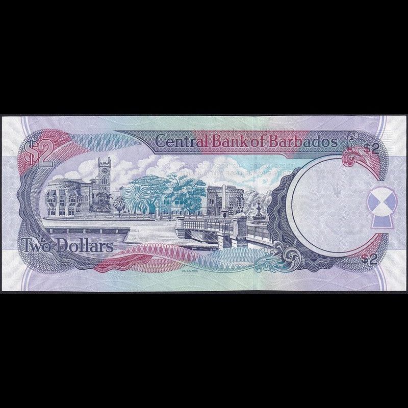Barbados 2 Dollars 2012 P-66c UNC