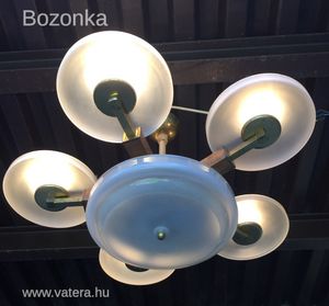 Hat égős art deco csillár