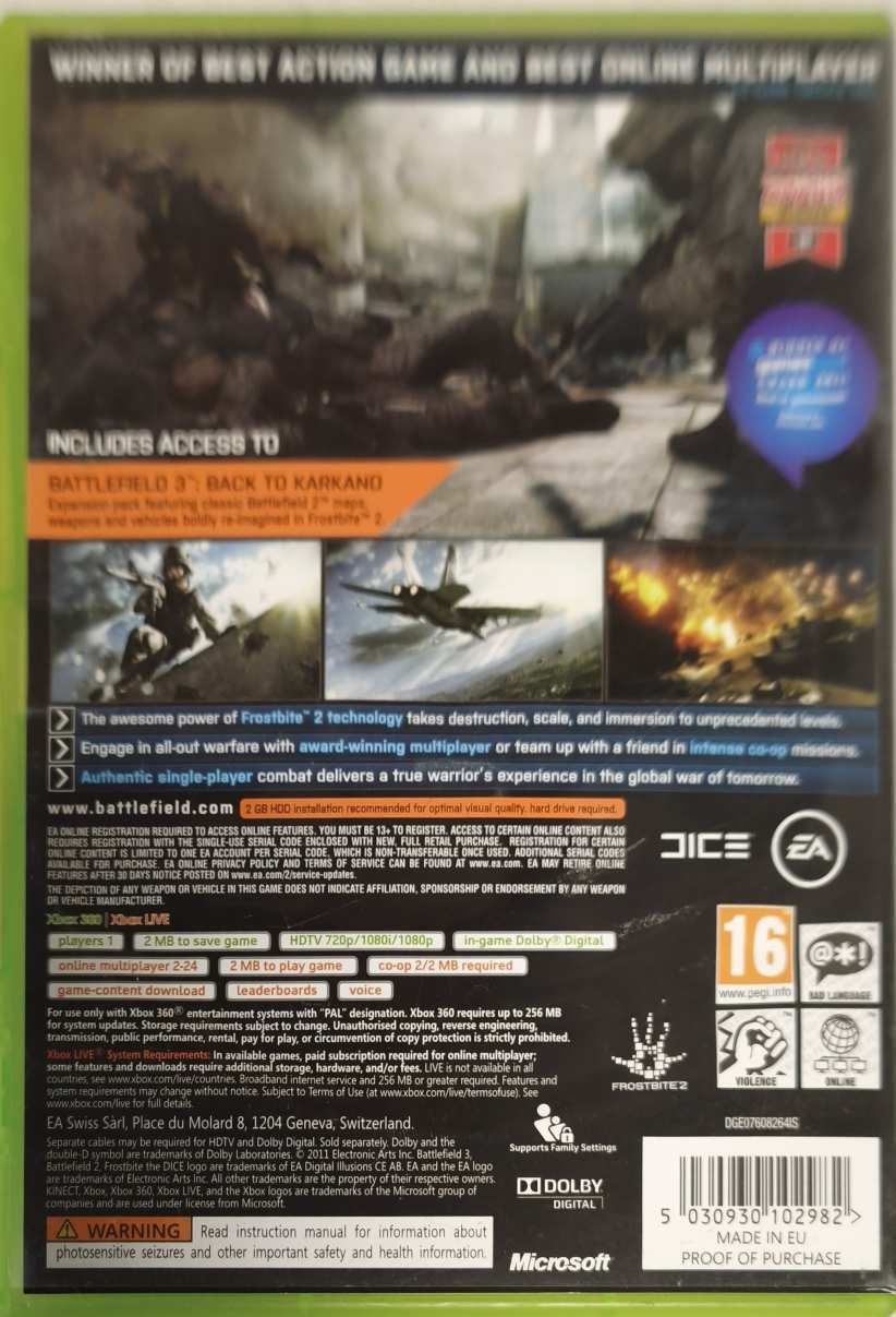 Battlefield 3 /Xbox 360/