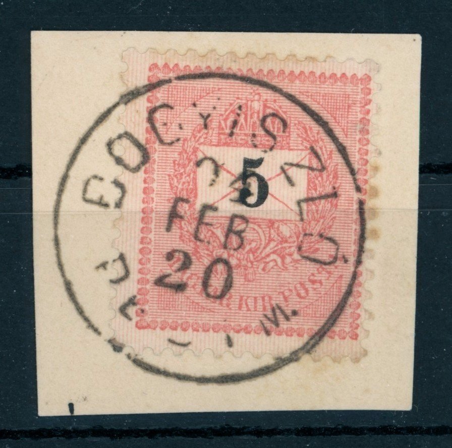 1898 5kr BOGYISZLÓ / PESTM. bélyegzés - Gudlin E3.70 / 50 pont  (e72)
