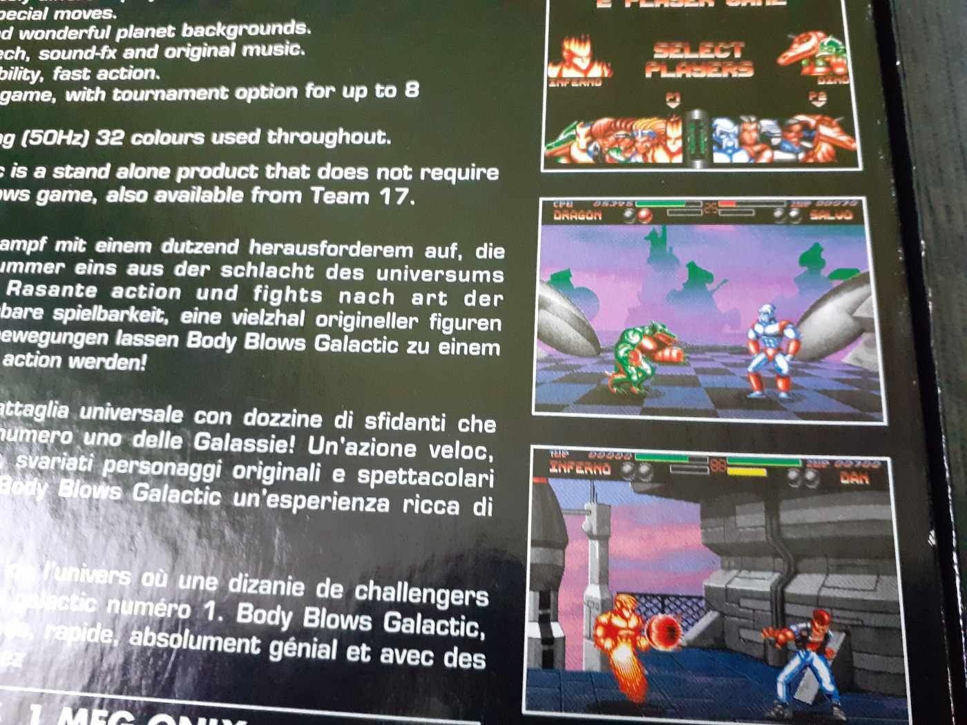 Body Blows Galactic   DOBOZOS  Amiga  játék.