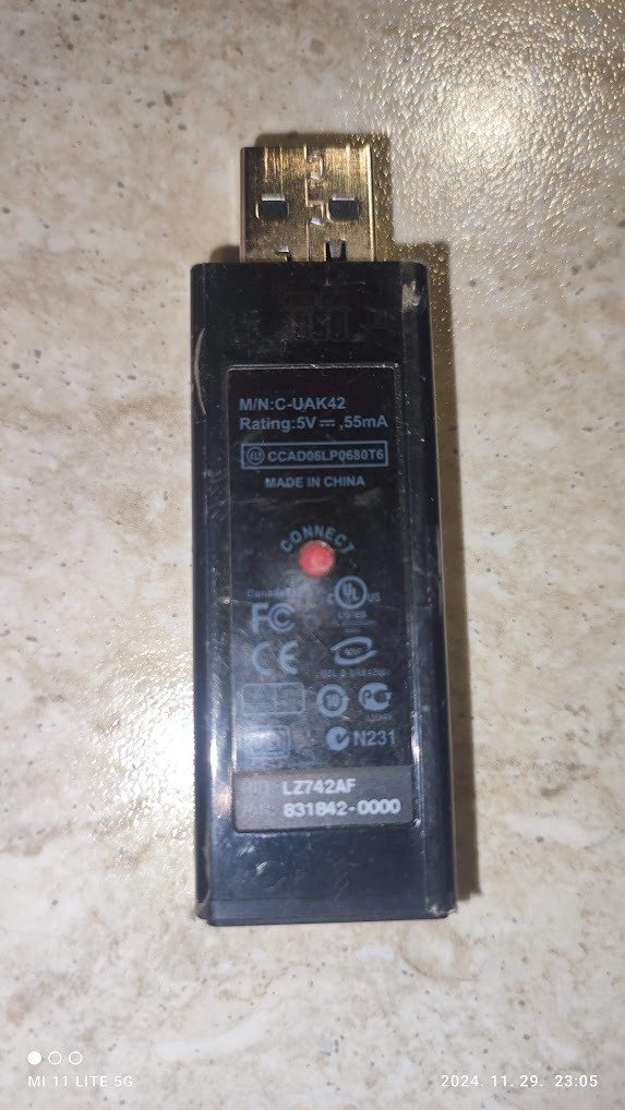 Logitech USB kulcs dongle C-UAK-42