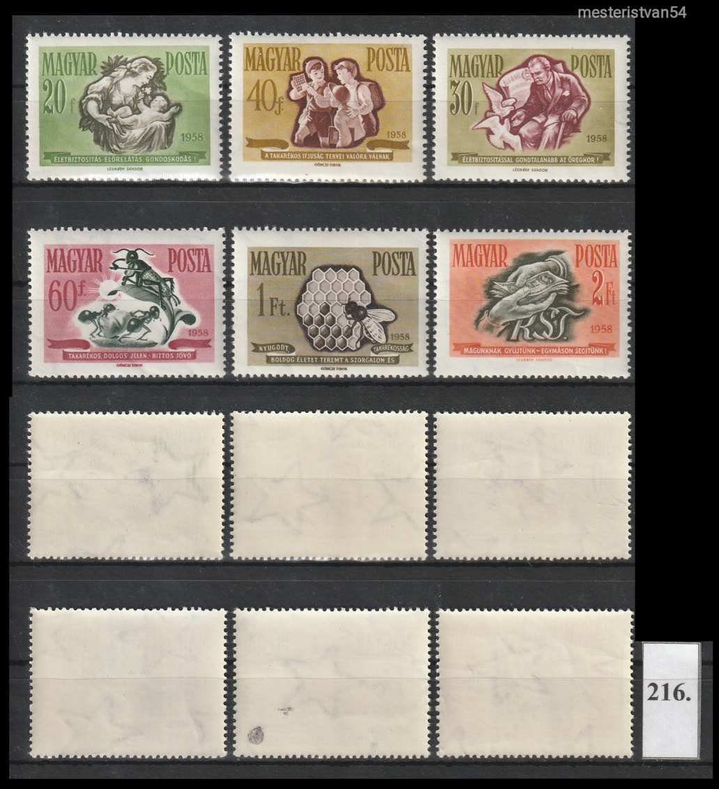1958.Takarékosság és biztosítás. ##-216