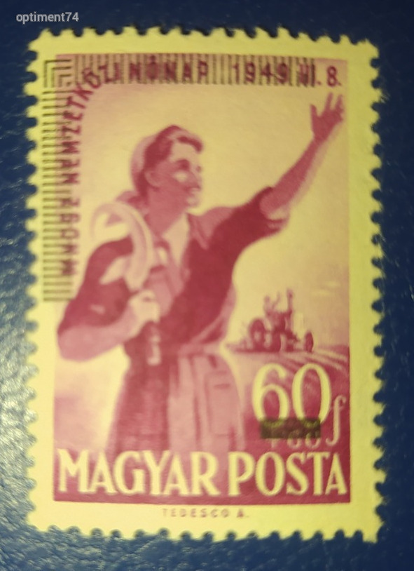 1952. MABÉOSZ ** enyhén eltolódott felülnyomat - Postatiszta, falcmentes, szép bélyeg