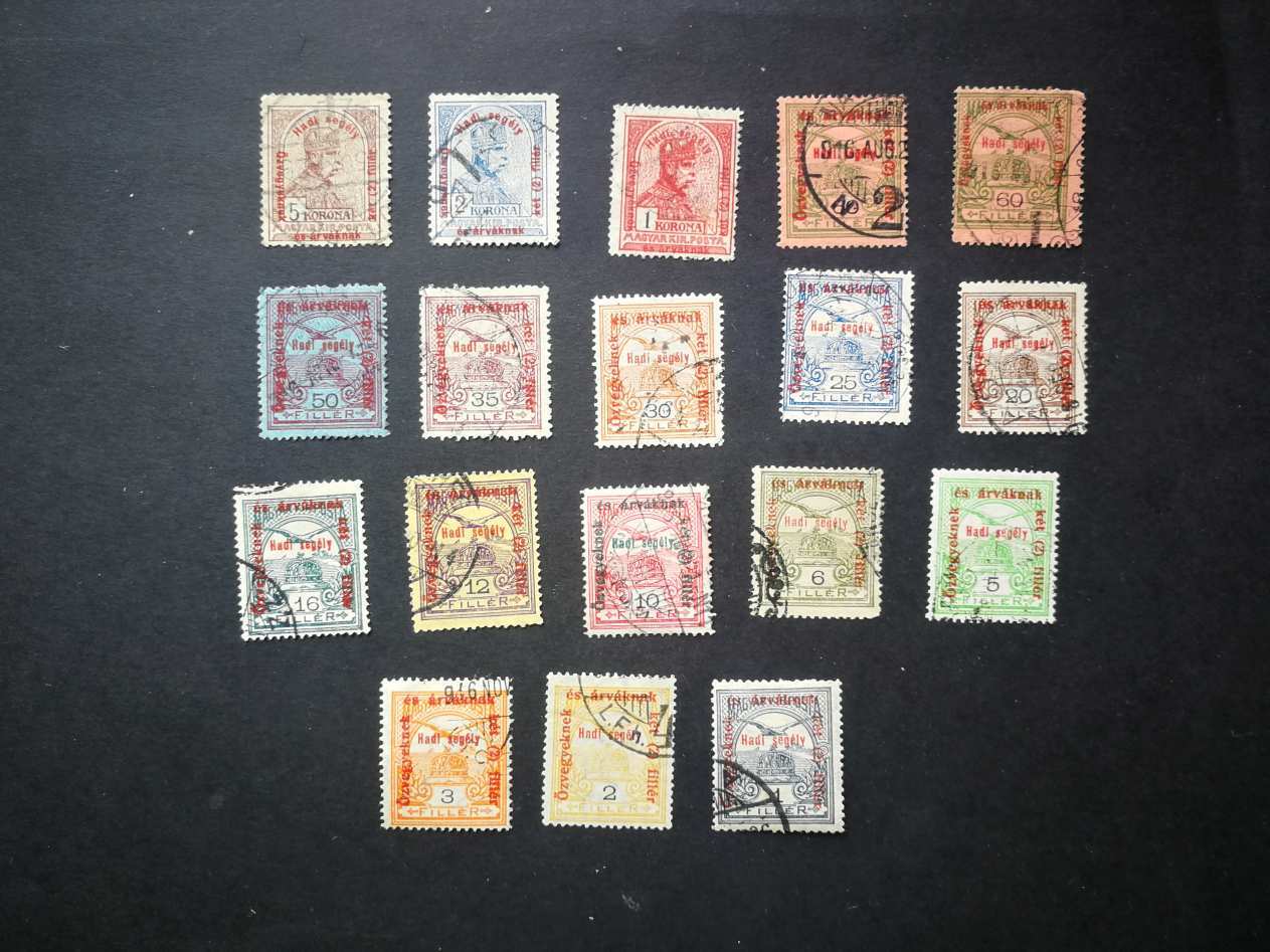 Magyarország 1915 Hadisegély II. pecsételt D