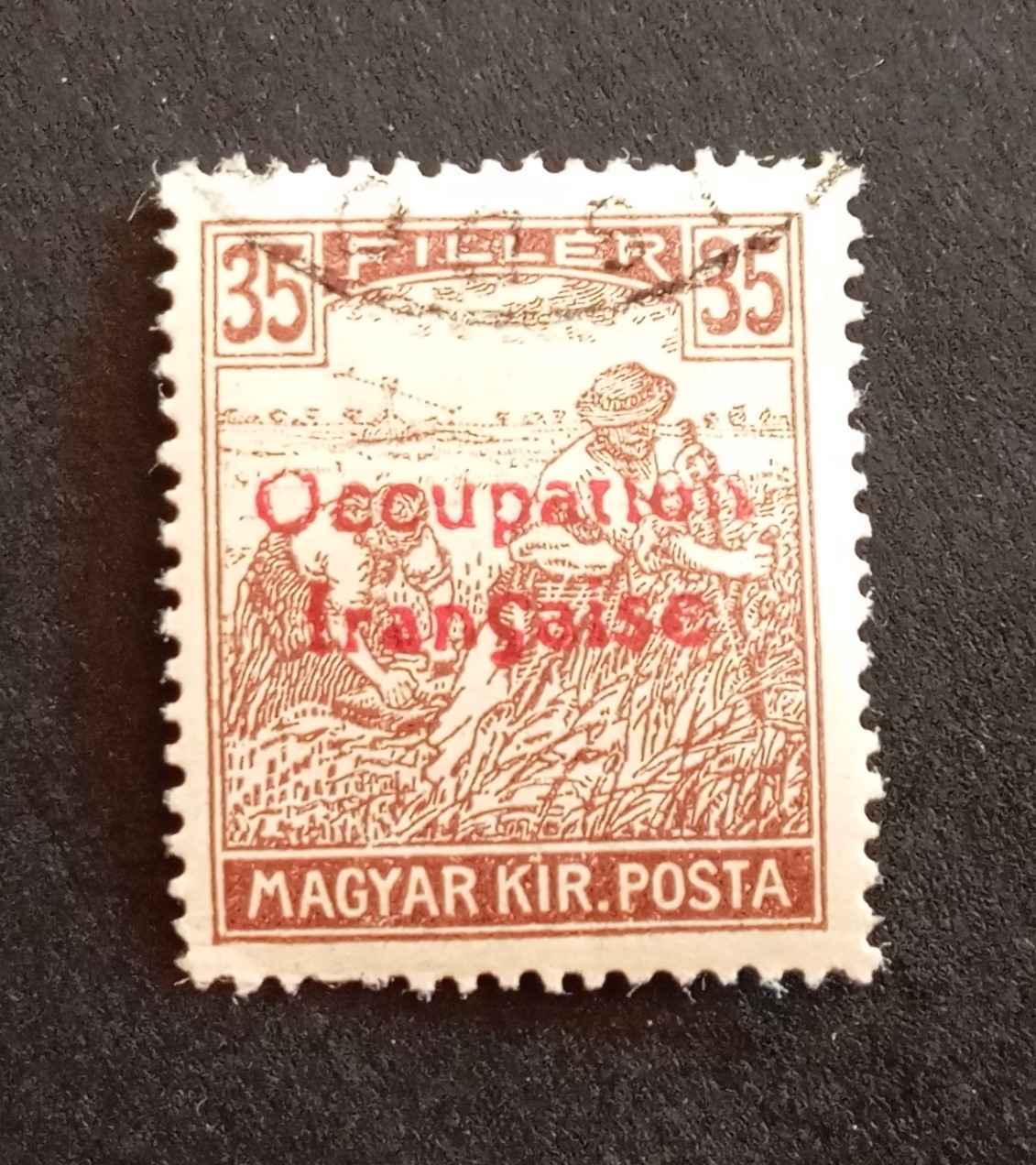 Magyarország 1919 Arad Francia megszállás Arató 35 F pecsételt H