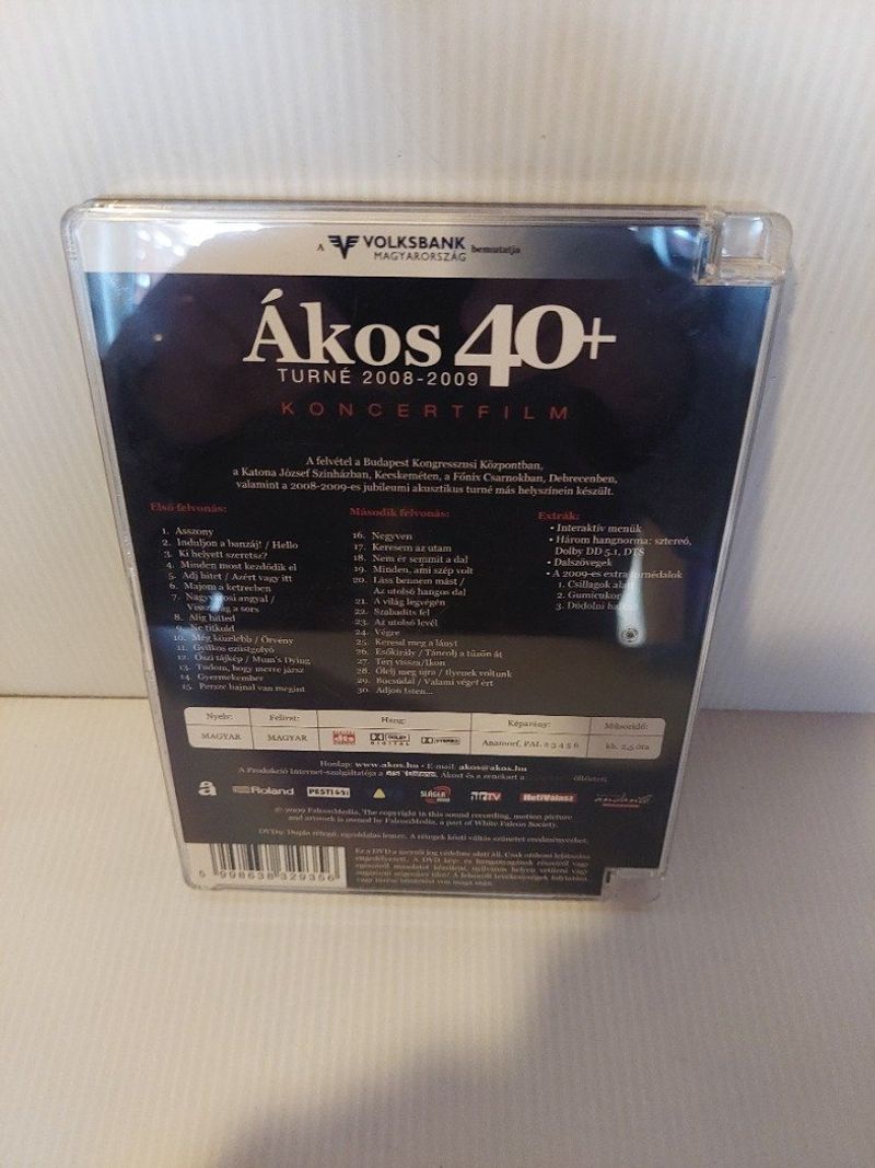 Ákos +40 dvd