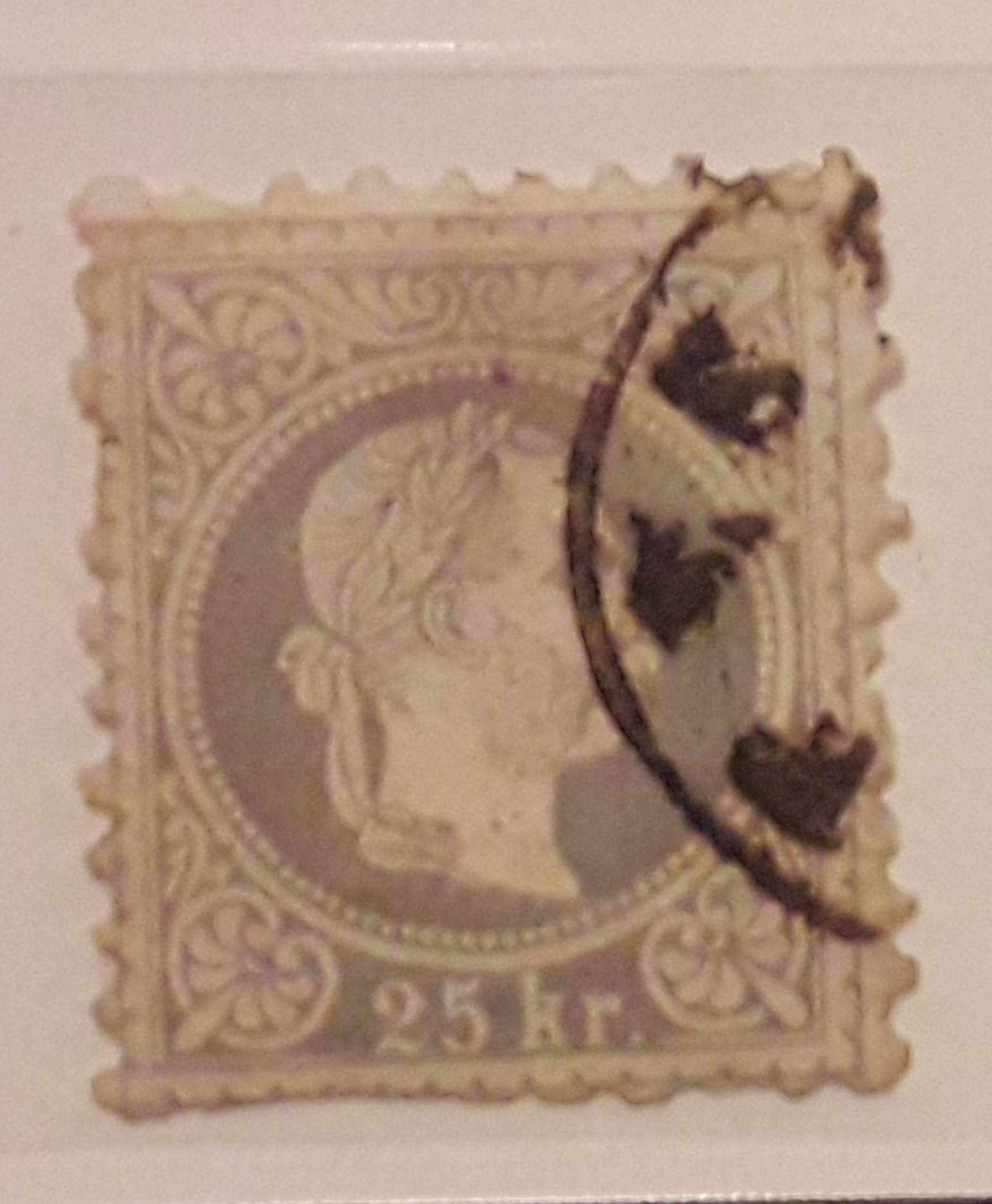 1867. Könyvnyomat 25kr "PEST" szürke (320.000.-)