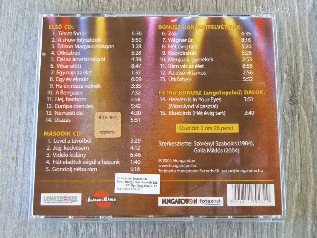 Fonográf - A búcsú dupla CD