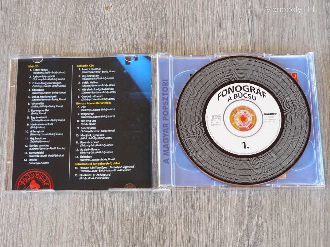 Fonográf - A búcsú dupla CD