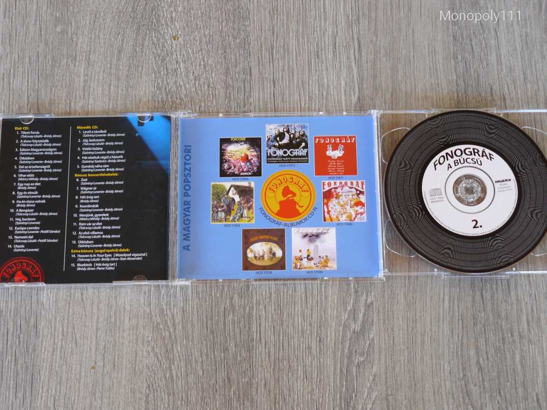 Fonográf - A búcsú dupla CD