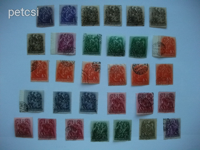 Magyar bélyeg Szent István 1938 31 db