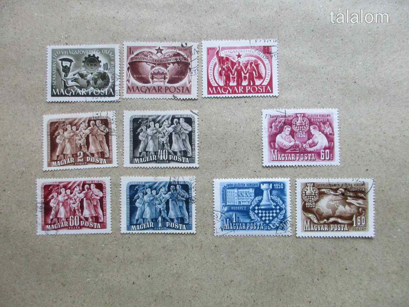 1950. Sakk, Szakszervezet, Felszabadulás használt sorok (31)