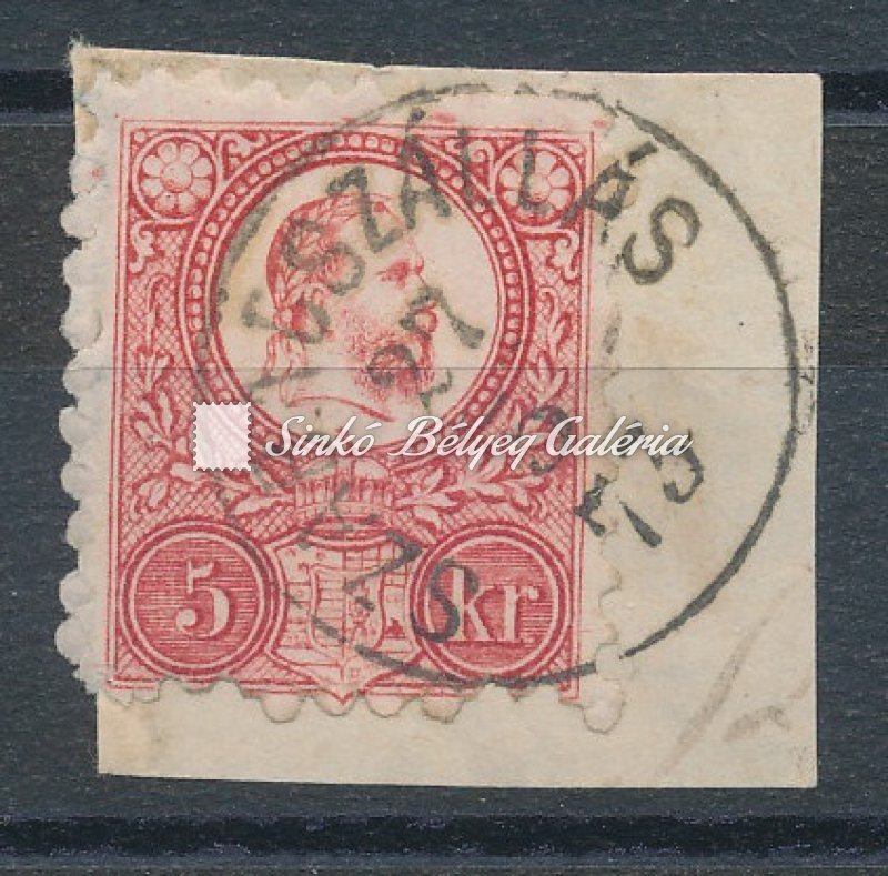 1871. Réznyomat 5kr. kivágáson, SZABADSZÁLLÁS