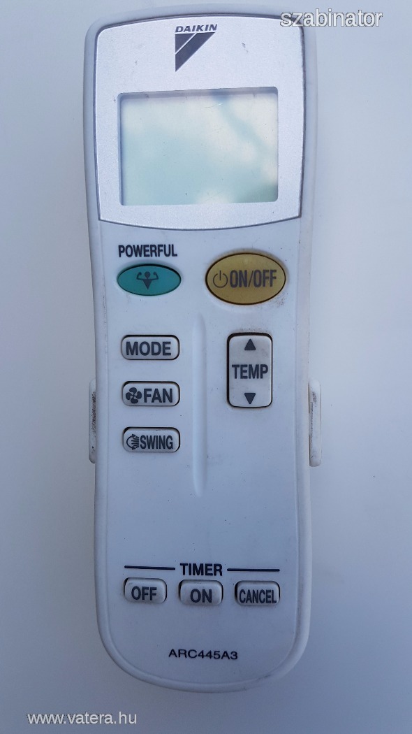 Daikin klíma távirányító