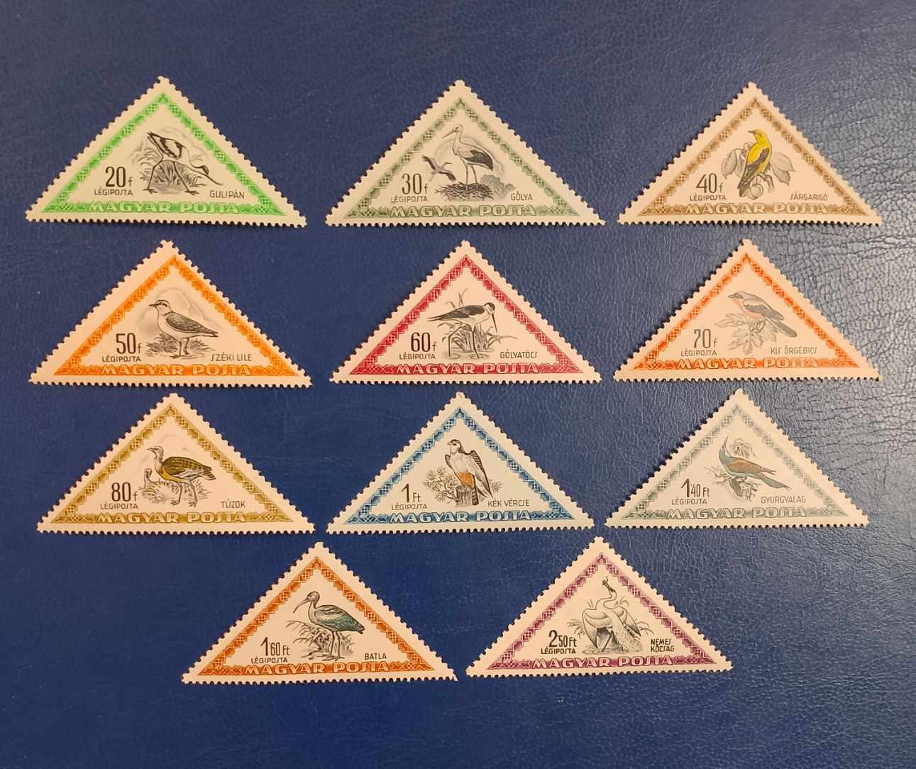 1952. Madarak **  teljes sor  - Postatiszta, falcmentes, szép bélyegek