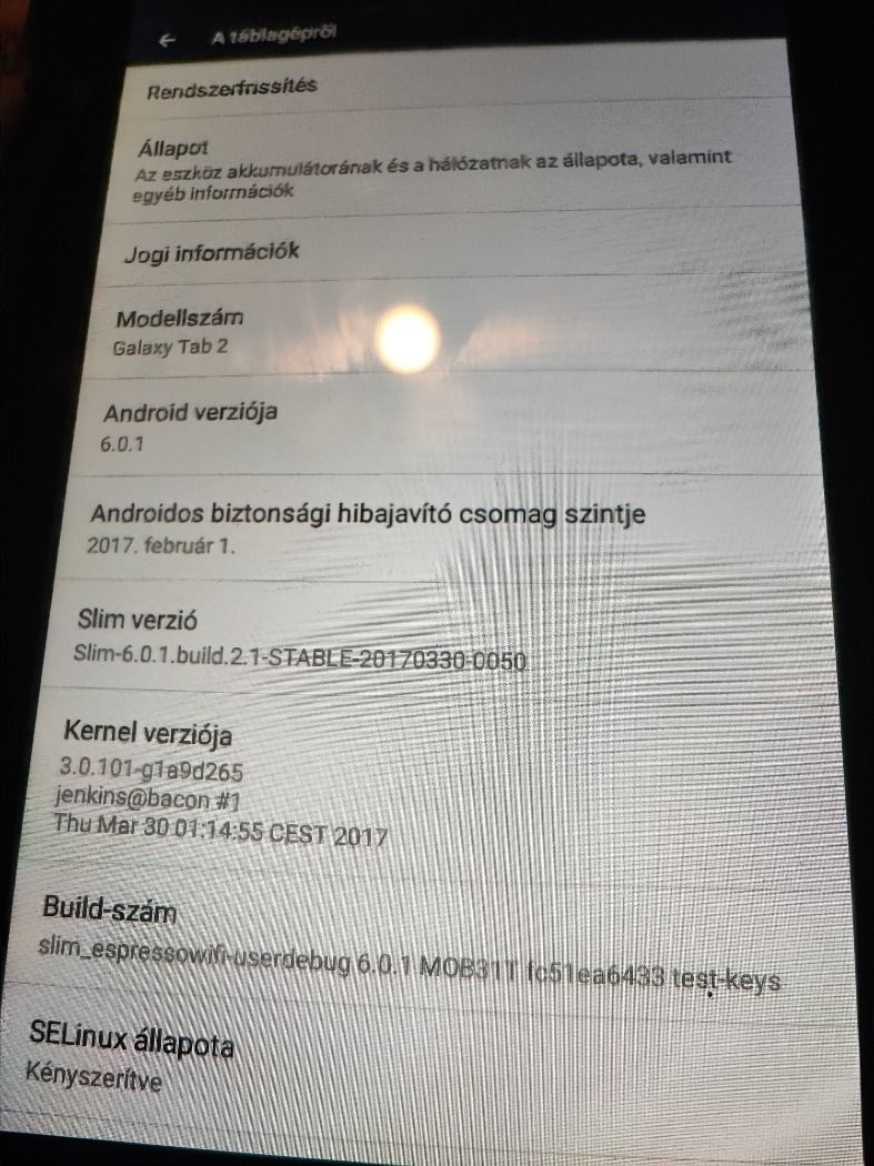 Samsung Galaxy tablet