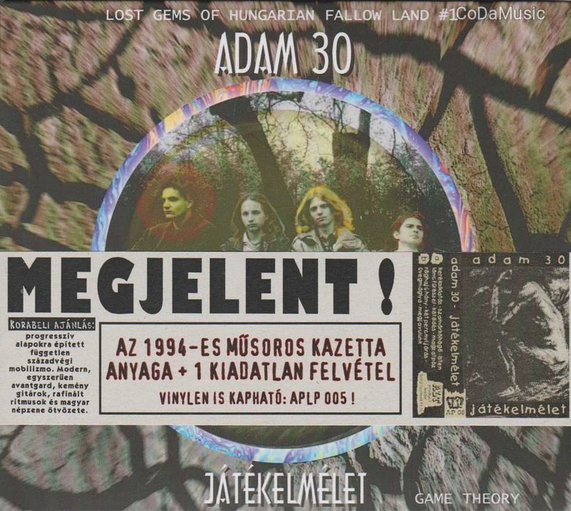 Adam 30: Játékelmélet (CD) (ÚJ)