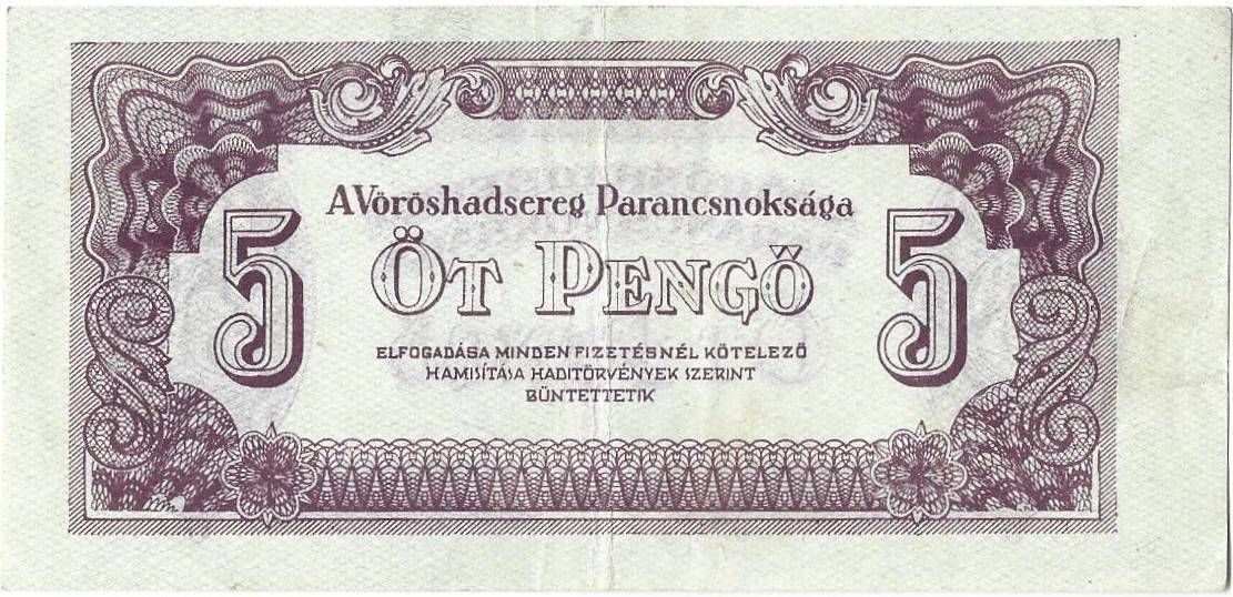 5 pengő 1944 VH. 3.