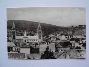 Pécs, Látkép,  1960.