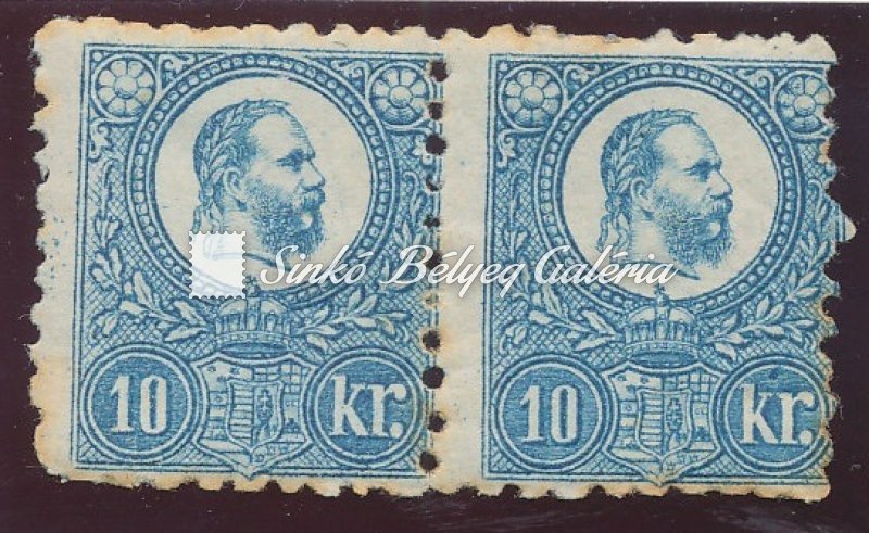1871. Réznyomat 10+10 kr.