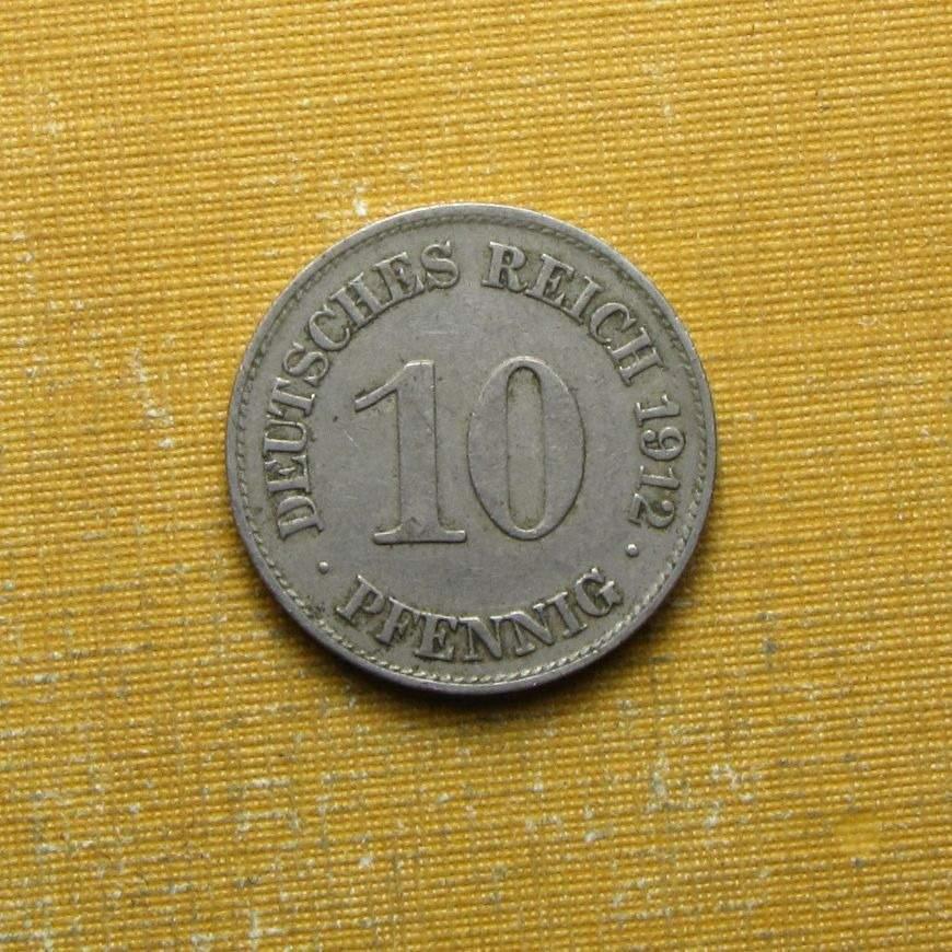 Németország 1912 E 10 pfennig