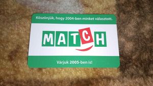 2005 - Match (v) kártyanaptár