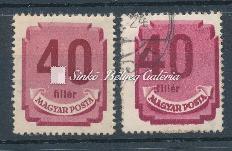 1946. Forint - Filléres Portó (I.) 40f