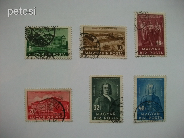Magyar bélyeg / bélyegsor Debrecen 1938 10