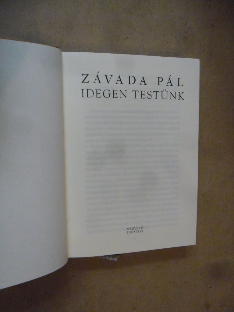 Závada Pél: Idegen testünk (*51)