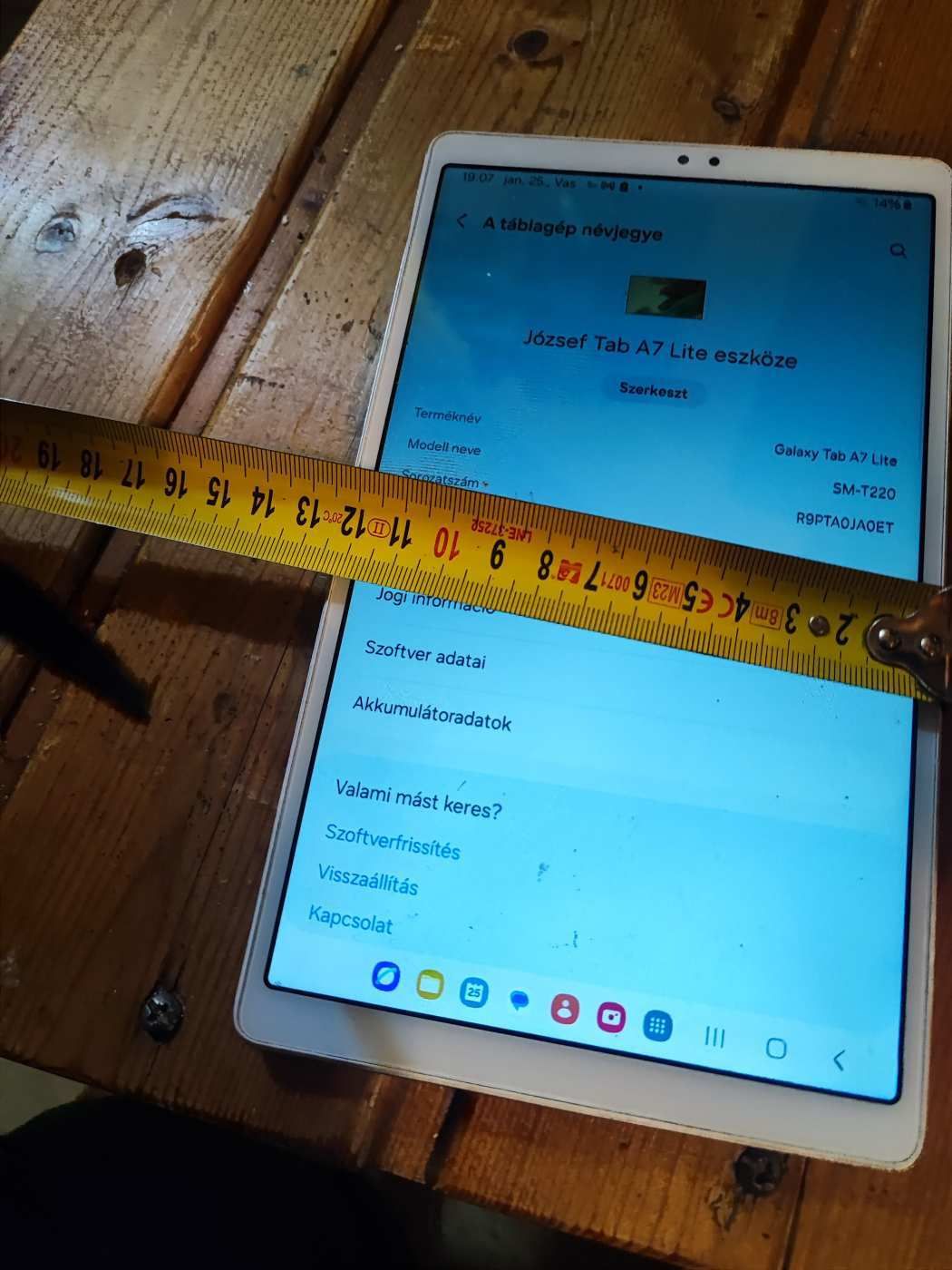 Samsung tablet működik