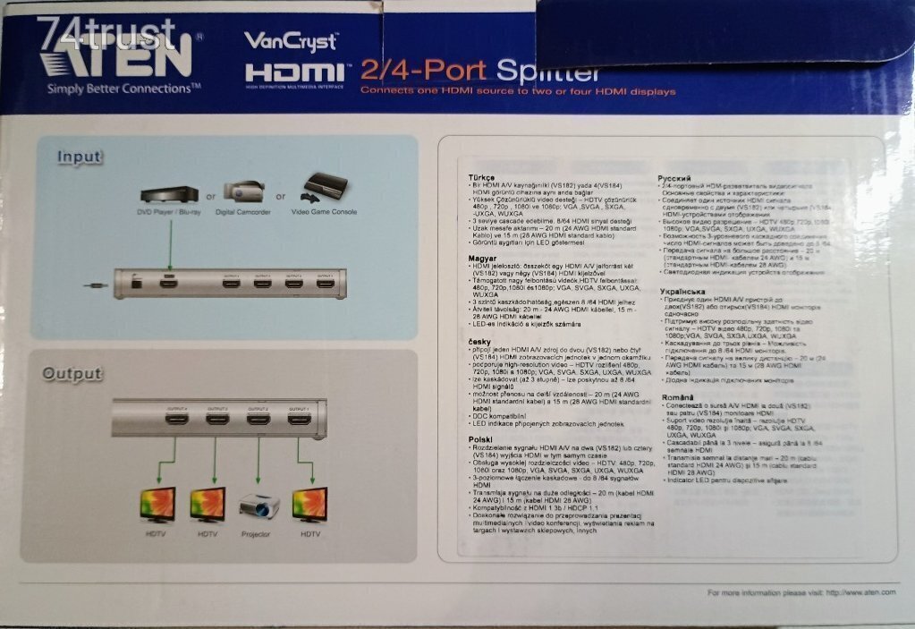 ATEN VANCRYST VS182 HDMI SPLITTER - (ÚJ) (meghosszabbítva: 3529485491 ...